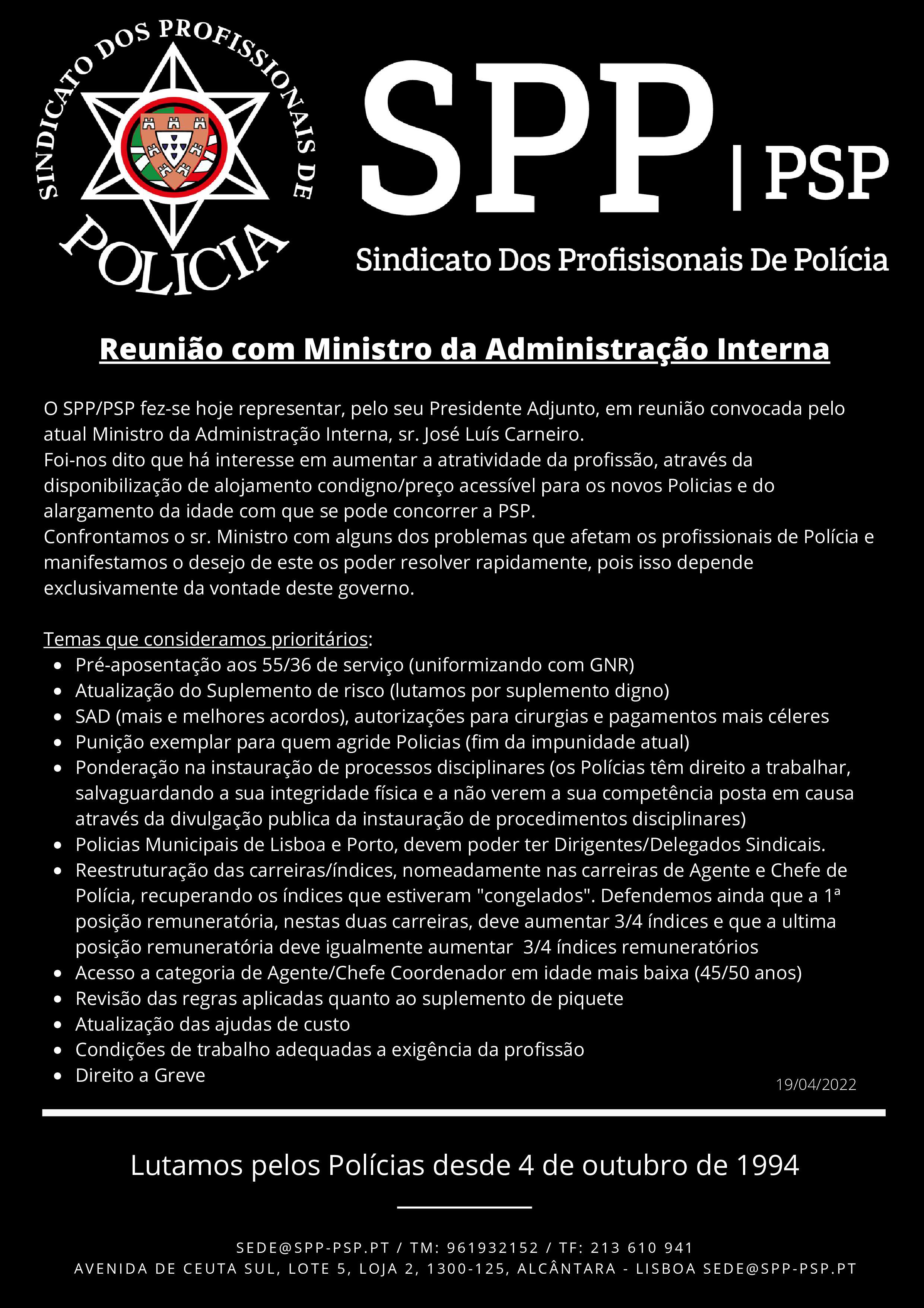 Reunião com o MAI